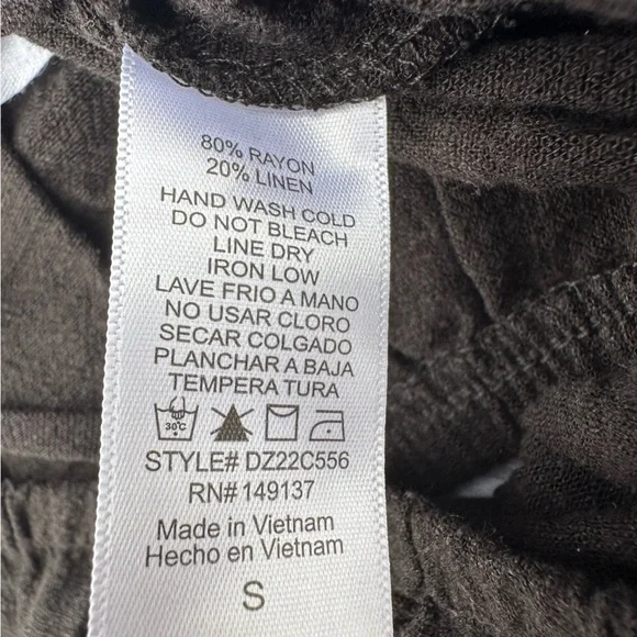 NWT Double Zero Cami Style Tank Top, Black Size Spicy Small - Picture 8 of 8